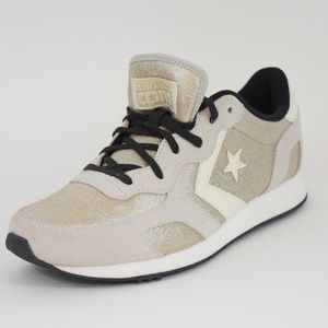 Converse Auckland Racer Ox Gold Glam Sneakers EUC